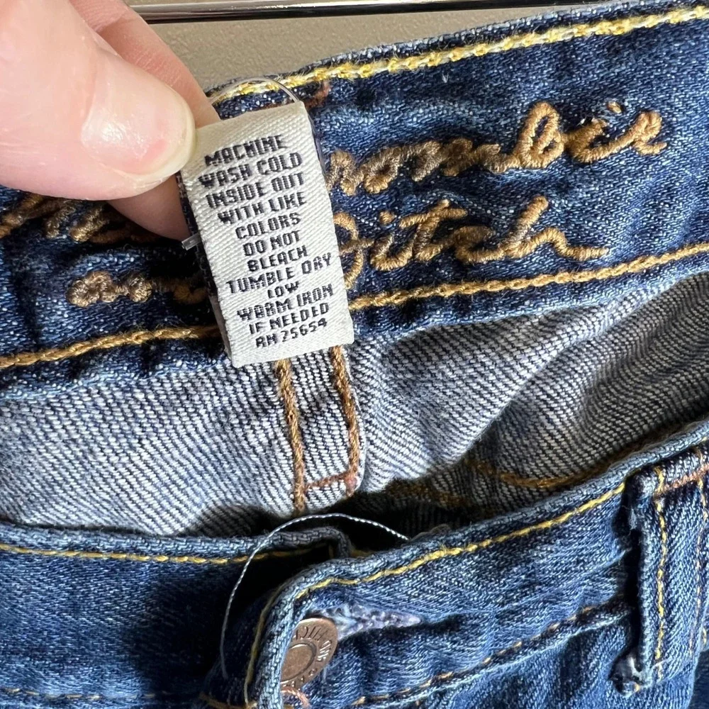 Abercrombie &‎ Fitch Womens Bootcut Jeans Size 8S Medium Wash Blue Denim Cotton